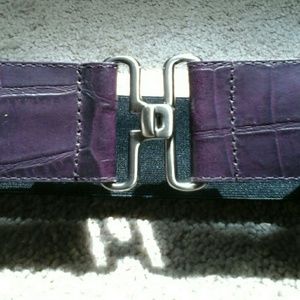 Kenneth Cole New York Croc Embossed Belt